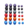 Kierownica do konsol Asetek Aluminum Button Color Kit - 6 colors